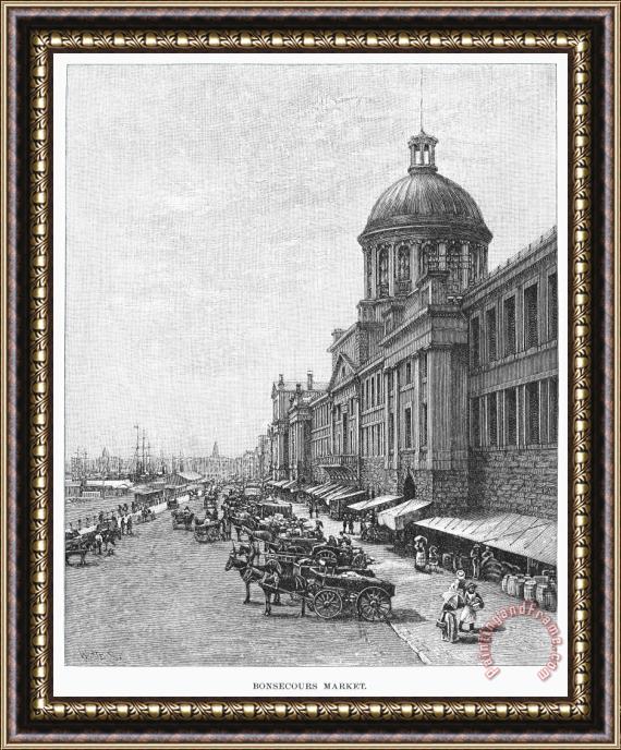 Others Montreal: Bonsecours Framed Print