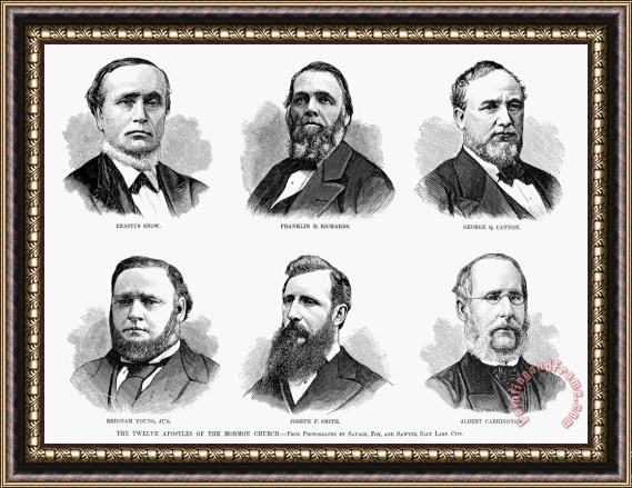 Others Mormon Apostles, 1877 Framed Print