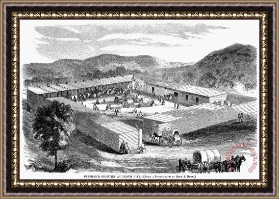 Others Mormon Encampment, 1858 Framed Print