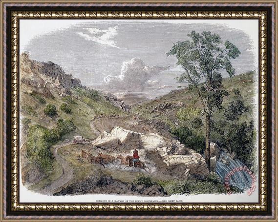 Others Mormons Emigrating, 1857 Framed Painting