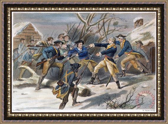 Others Mutiny: Anthony Wayne 1781 Framed Painting