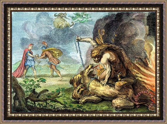 Others Mythology: Hercules Framed Painting