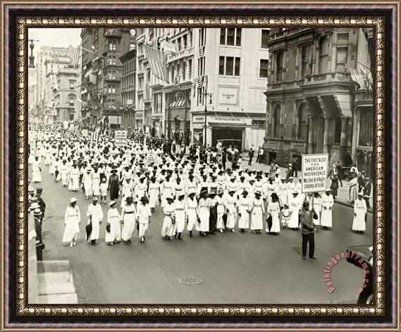 Others Naacp Parade, Nyc, 1917 Framed Print