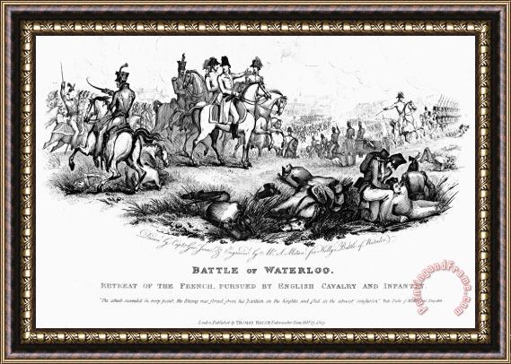 Others Napoleon I: Waterloo, 1815 Framed Painting