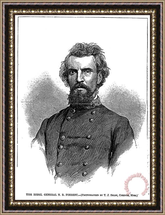 Others Nathan Bedford Forrest Framed Painting