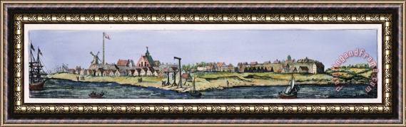 Others NEW AMSTERDAM, c1656 Framed Print