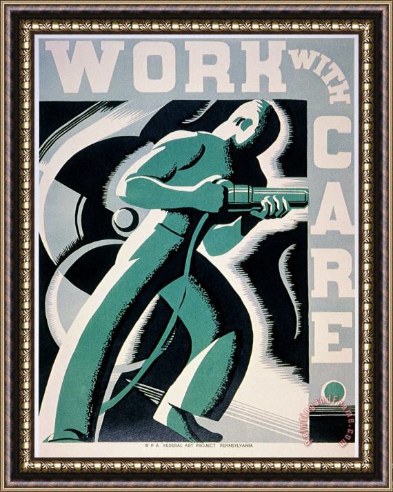 Others New Deal: Wpa Poster Framed Print
