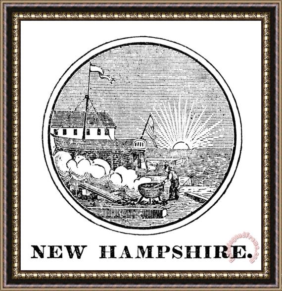 Others New Hampshire State Seal Framed Painting
