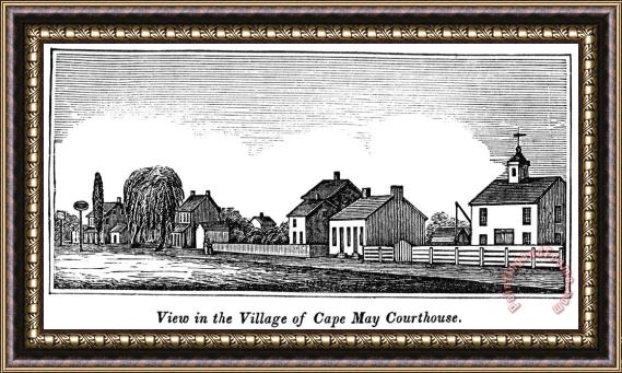 Others New Jersey: Cape May, 1844 Framed Print