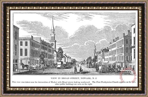 Others New Jersey: Newark, 1844 Framed Print