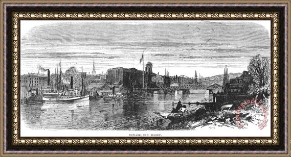 Others New Jersey: Newark, 1876 Framed Painting
