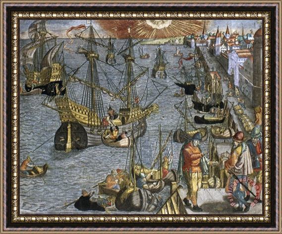 Others New World: Voyage, 1592 Framed Print