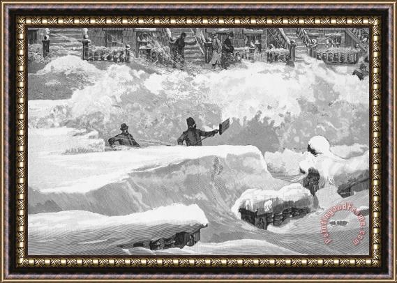 Others New York: Blizzard Of 1888 Framed Print