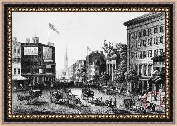 Others New York: Broadway, 1855 Framed Print