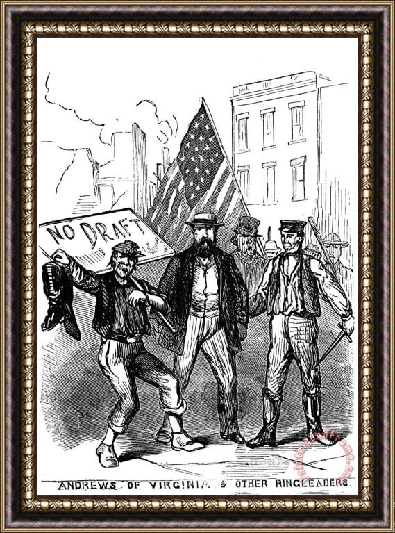 Others New York: Draft Riots 1863 Framed Painting