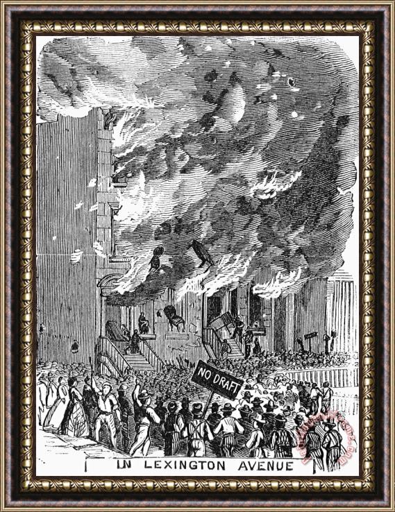 Others New York: Draft Riots 1863 Framed Print