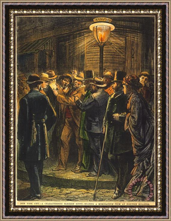 Others New York: Election, 1876 Framed Print
