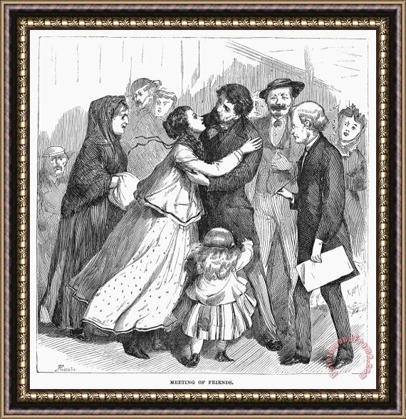 Others New York: Immigrants, 1871 Framed Print