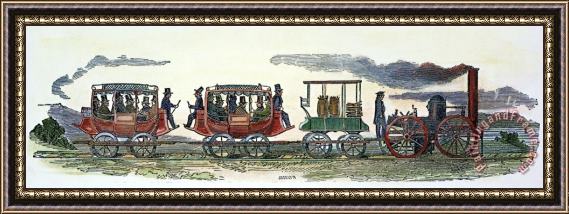 Others New York: Railroad, 1831 Framed Painting