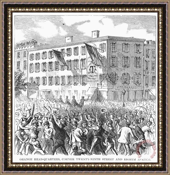 Others New York: Riot, 1871 Framed Print