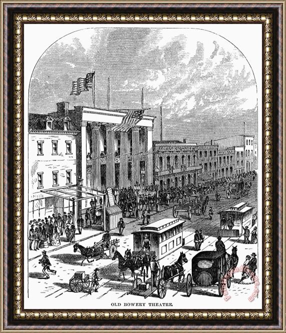 Others New York: The Bowery, 1871 Framed Painting