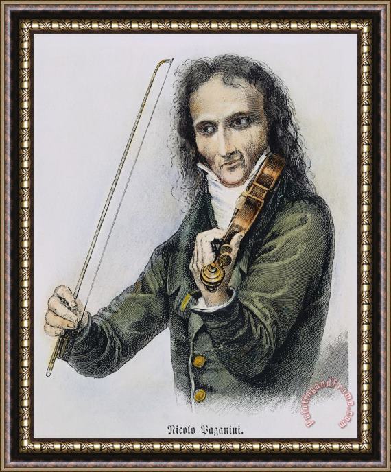 Others Nicolo Paganini (1782-1840) Framed Painting
