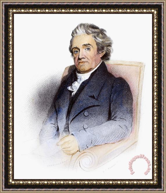 Others Noah Webster (1758-1843) Framed Painting