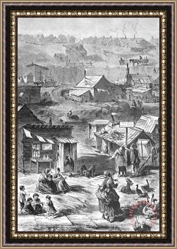 Others Nyc: Squatters, 1869 Framed Painting