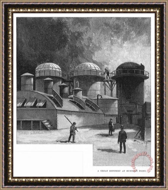 Others Oil Refinery, 1886 Framed Painting