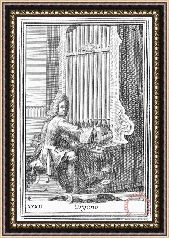 Others Organ, 1723 Framed Painting