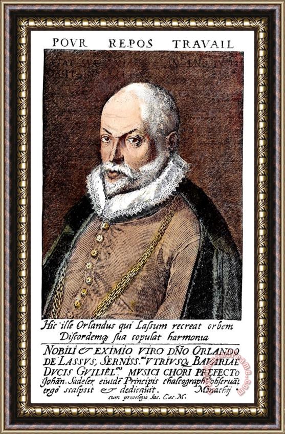 Others ORLANDO di LASSO (1532-1594) Framed Painting