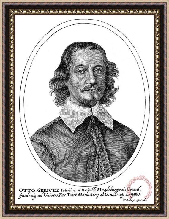 Others OTTO von GUERICKE (1602-1686) Framed Print