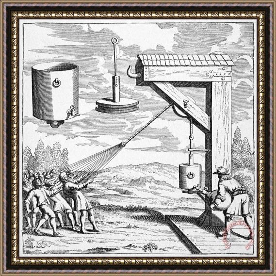 Others OTTO von GUERICKE, 1672 Framed Print