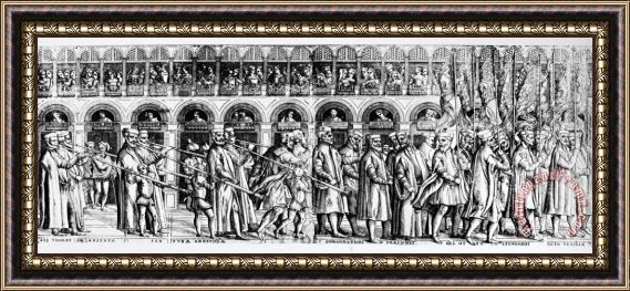 Others Palm Sunday Procession Framed Painting