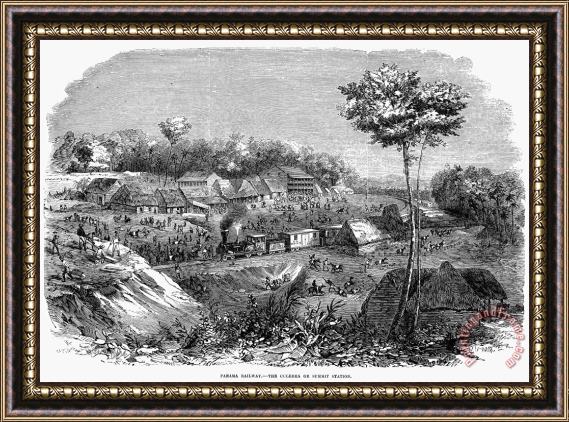 Others Panama Railway, 1855 Framed Painting