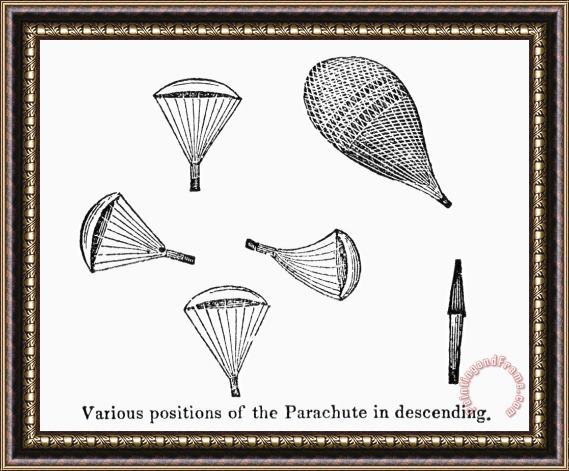 Others PARACHUTE, 19th CENTURY Framed Print