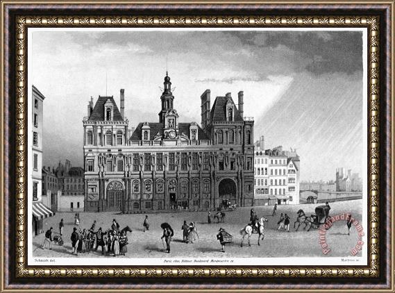 Others Paris: Hotel De Ville Framed Print
