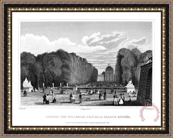 Others Paris: Tuilerie Gardens Framed Painting