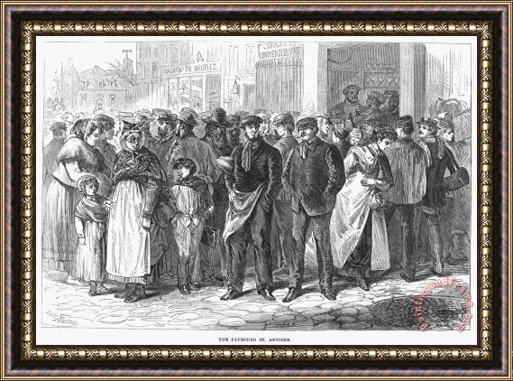 Others Paris: Workers, 1870 Framed Print