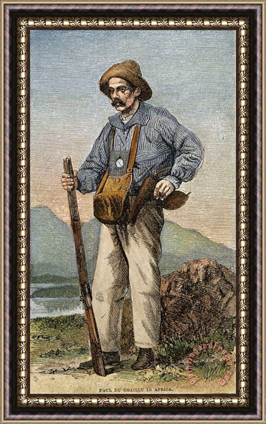 Others Paul Du Chaillu (1831-1903) Framed Painting