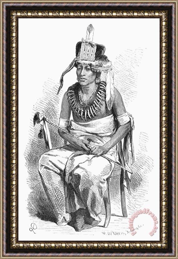 Others Pawnee Chief, 1868 Framed Painting