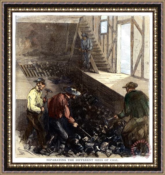 Others Penn.: Coal Mine, 1869 Framed Print
