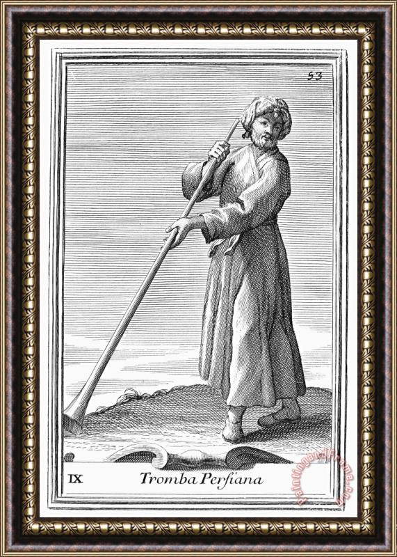 Others Persian Trumpet, 1723 Framed Painting