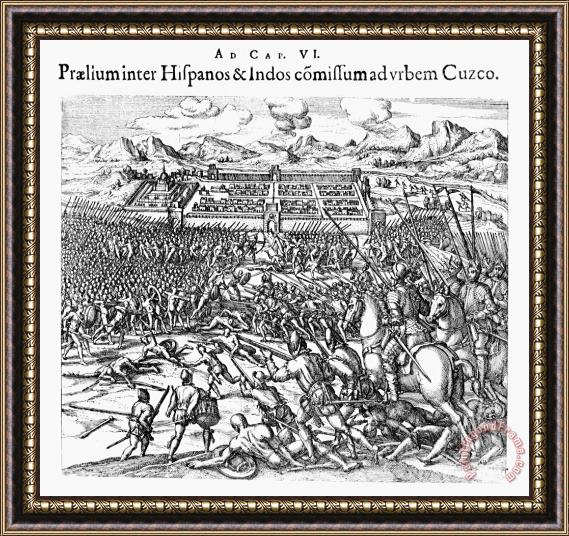 Others Peru: Spanish Conquest Framed Print
