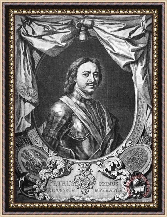 Others Peter I (1672-1725) Framed Painting