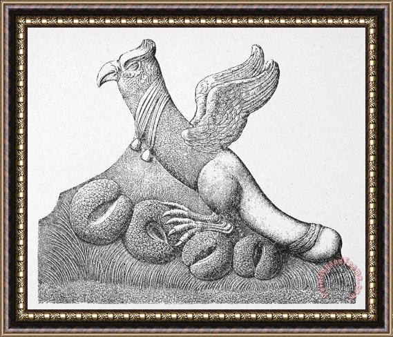 Others Phallic Bas Relief Framed Print