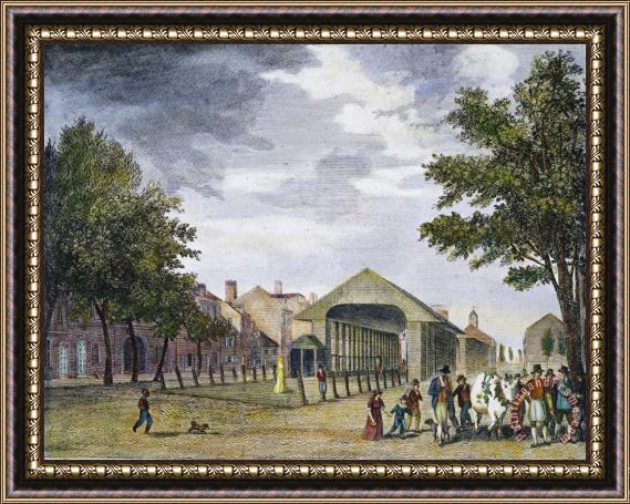Others Philadelphia Market, 1799 Framed Painting