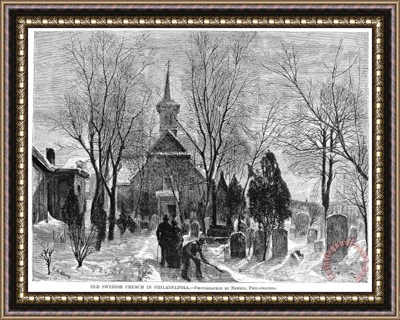 Others Philadelphia: Winter, 1873 Framed Painting