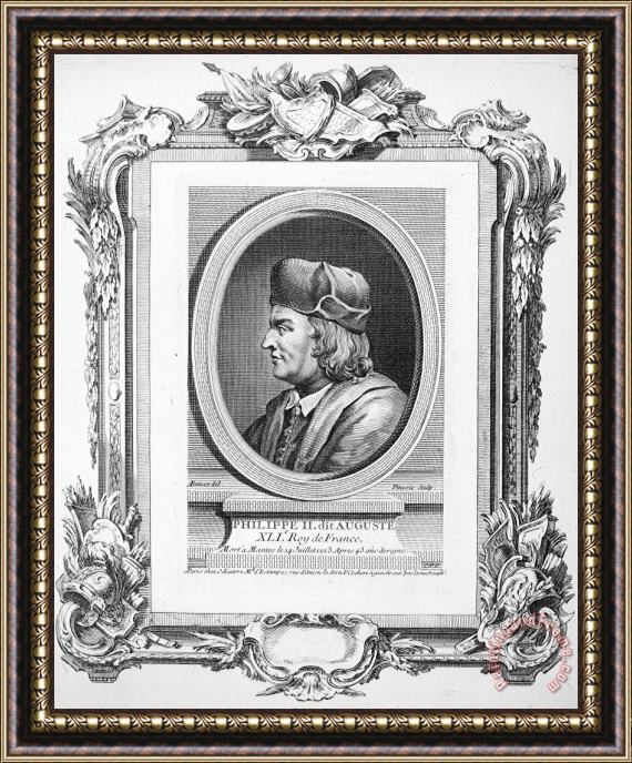 Others Philip II Of France Framed Print