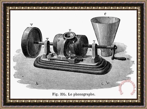 Others PHONOGRAPH, 19th CENTURY Framed Print
